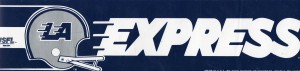 Los Angeles Express USFL Team Bumper Sticker