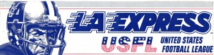 Unique LA Express USFL Bumper Sticker