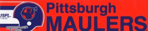 Pittsburgh Maulers USFL Bumper Sticker