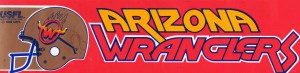 Arizona Wranglers USFL Bumper Sticker